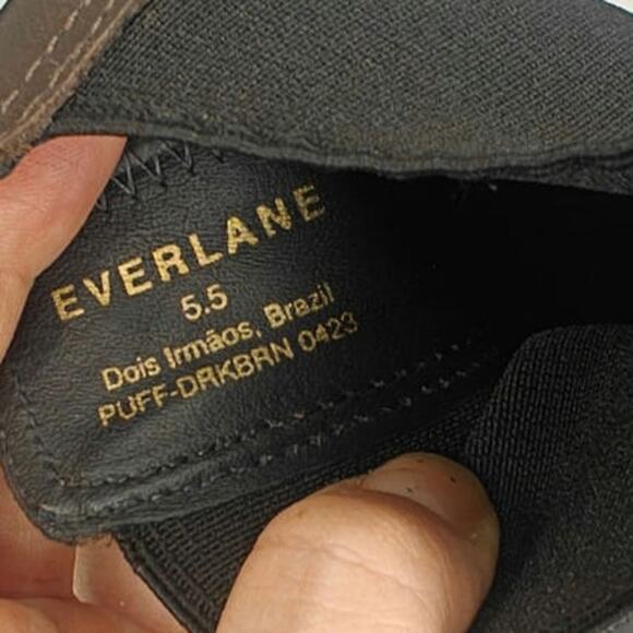 Brown Leather Platform Booties by Everlane sz 5.5 - Picture 8 of 9